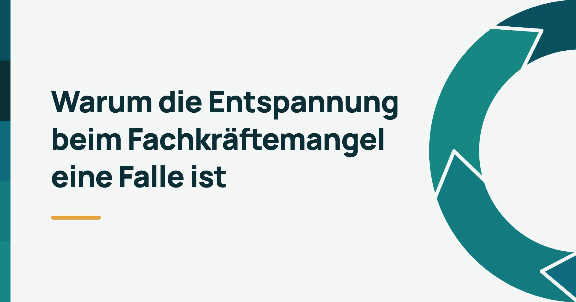 Beitragsbild: Die Entspannung beim Fachkräftemangel ist eine Falle